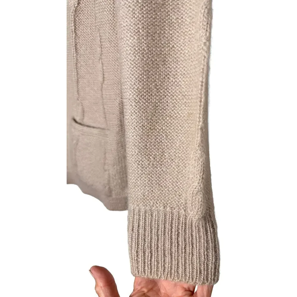 Vintage Made In Italy By Selma Milano Women's Mohair Wool Blend Cardigan Sweater